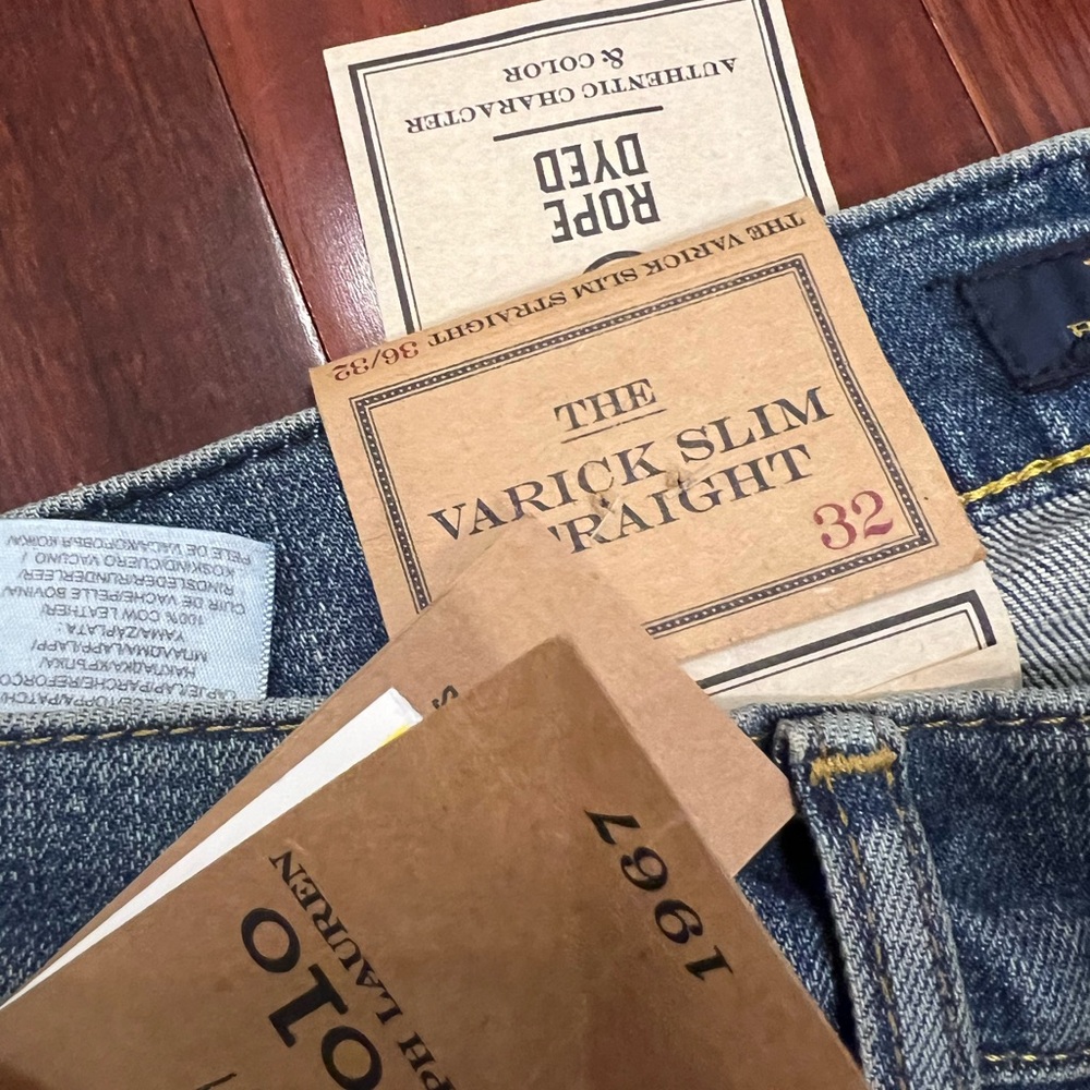 Ralph Lauren Men's Slim Jeans in Faded Blue - Picture 3 of 4